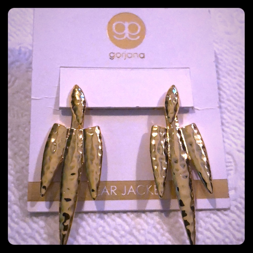 ⚜️🆕GORJANA 18k Two Piece Triple Spear Earrings